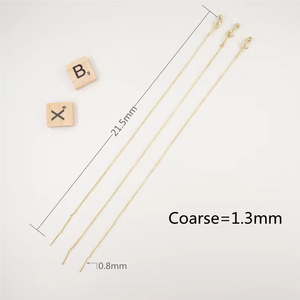 Catene per la creazione di <span class=keywords><strong>gioielli</strong></span> in ottone placcato oro 18k <span class=keywords><strong>gioielli</strong></span> aleaccessori mobile regolabile bracciale O catene - Product Image 6