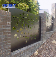 Écrans en aluminium découpés au laser personnalisés pour des designs uniques de clôtures et de murs, ensemble complet pour serre