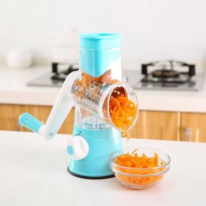 Râpe à spirale manuelle rapide et sûre en plastique pour légumes, fruits et fromages - Product Image 1