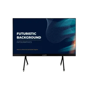High-performance dual-system wall-mounted ultra-thin video conference screen 4K integrated full color interactive led screen