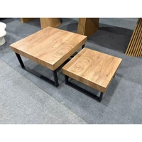 Table basse carrée en bois de style minimaliste italien, meubles de salon design pour la maison