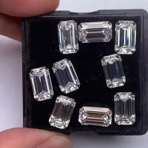 Diamante de Moissanite vermelho VVS cor branco 2 quilates 3 quilates 7*9mm, corte especial Ashoka fornecido de fábrica