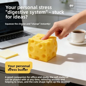 Juguete Antiestrés con Forma <span class=keywords><strong>de</strong></span> Queso - Regalo Creativo en Caja para Todas <span class=keywords><strong>las</strong></span> Edades y Géneros; Venta al por Mayor Disponible - Product Image 6