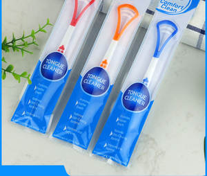 Raspador de Lengua Joycare OC-102 de Silicona Ancha y Colorida con Cabezal de Goma y Lengua de Plástico para una Limpieza Efectiva, Diseño Portátil - Product Image 1