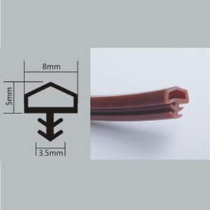 Tira de Sellado de Puerta de Elastómero de PVC AD-KC006, Sello Antipolvo y Anticolisión Hecho a Medida para Puertas y Ventanas de Madera - Product Image 3