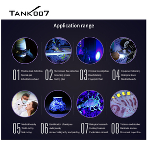 Tank007 UVB Đèn Pin điều trị da UV ánh sáng đèn flash mạnh mẽ tia cực tím ánh sáng màu đen 310nm 3W dẫn UV đèn Pin ngọn đuốc - Product Image 6