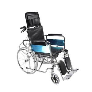 Kangchi Manual <b>Reclining</b> Wheelchair Aluminum Alloy Folding Lightweight High Back With Removable Armrests And Footrests For - Product Image 2