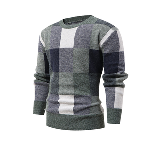 Pull personnalisé pour homme, chaud, anti-rétrécissement, avec logo frontal, tricoté, mode, manches longues, respirant, OEM - Product Image 1
