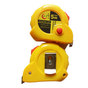 ตลับเมตรฮัวกง แบบม้วนเก็บอัตโนมัติ 5 เมตร หน่วยเมตริก ใบมีดสแตนเลส ระบบล็อคปุ่มกด ใช้งานในอุตสาหกรรม - Product Image 1