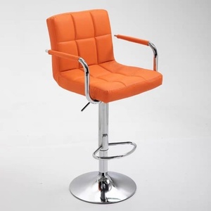 Taburete de Bar <span class=keywords><strong>Italiano</strong></span>, Silla Alta de Barra Moderna de Cuero, Giratoria, para Bares y Cocinas - Product Image 6