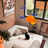 Lampe sur pied longue au design nordique moderne, lumière chaude et froide, lampe sur pied en métal LED pour le coin du salon, la chambre à coucher, décoration