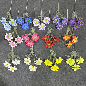 Fleurs artificielles Cosmos imprimées en 3D, bouquet de mariage en soie fait main, décoration de la maison, accessoires de photographie - Product Image 2