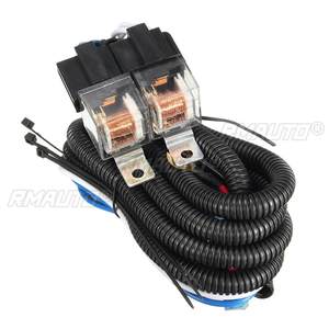 1/2pcs 7'' H4 Headlight 2 Headlamp Relay Wiring Harness Car <b>Light</b> Bulb <b>Socket</b> Plug for Car Auto Headlight - Product Image 4