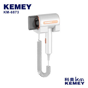 เครื่องเป่าผมติดผนังเคเมอิ 220V มอเตอร์ดีซี สำหรับใช้ในห้องน้ำโรงแรม สีเทา รุ่น KM-6873 - Product Image 4