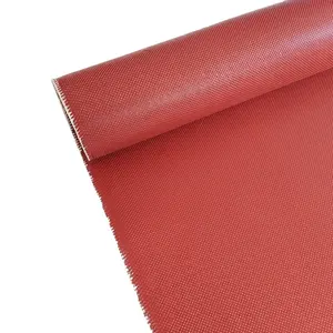 Tissu de protection résistant à la chaleur, tissu en fibre de verre enduit de caoutchouc de Silicone pour couverture d'incendie d'urgence