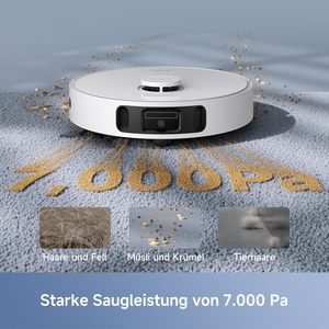 Pour aspirateur robot Mova E30 Ultra avec fonction serpillière, vidage automatique et nettoyage automatique de la serpillière, 7000 Pa - Product Image 3