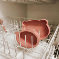 2024 nouveautés ours conception produits tendance 5 pièces de qualité alimentaire bébé ventouse plaque cuillère alimentation ensemble bol en silicone