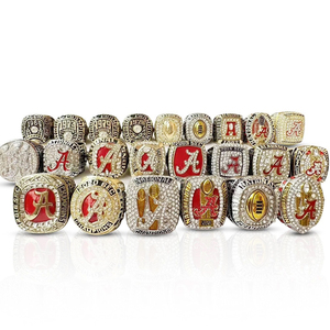 QIUZHEN <span class=keywords><strong>NCAA</strong></span> Nationale Collegiate Atletiek 1964-2020 Seizoen Alloy Alabama Team American Football Crimson Red Kampioenschap <span class=keywords><strong>Ring</strong></span> - Product Image 6