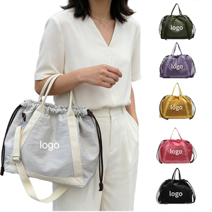 Bolsa Tote Feminina SENYU de Grande Capacidade, Minimalista, Impermeável, em <span class=keywords><strong>Nylon</strong></span> e Poliéster, com Cordão, Padrão Sólido, para Todas as Estações - Product Image 1