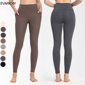 Toptan elastik bel Yoga kıyafeti popo kaldırma cep tozluk yüksek bel yaz spor cep ile kadınlar için spor salonu taytları tayt - Product Image 1