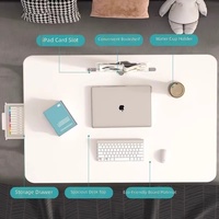 Bureau d'étude pliable réglable en hauteur pour lit d'étudiant, idéal pour ordinateur portable sur lit superposé, en bois, fabriqué en Chine
