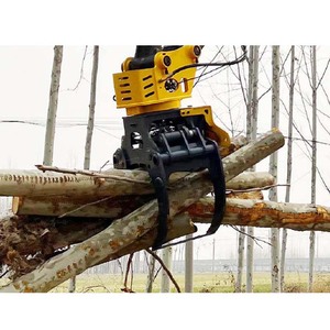 Accessorio Idraulico per Escavatore con Pinza Forestale e Sega per Taglio Legna - Product Image 6