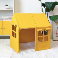 Tente pour animaux de compagnie en tissu avec structure en PVC pour chats et chiens, design coréen blanc pur, maison tendance