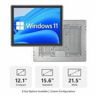 Computadora Industrial Integrada YCT con Panel HMI y Pantalla HUD para Monitoreo SCADA en Plantas de Tratamiento de Agua