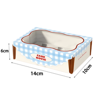 Boîtes à gâteaux souvenirs aromatisées au lait personnalisables et exquises, conçues pour contenir des tartes aux œufs, des emballages de boîtes à gâteaux suisses et de boulangerie