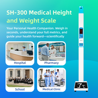 Báscula Médica para Medir Altura y Peso, Máquina Ultrasónica para Medir Altura y Peso para Centros de Salud