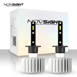 Novsight farol automotivo, farol de led automotivo A500-N35 alto/baixo, h1, h4, led, 360 graus, 6000k, 50w, 9005, 9006, h7, h11, para carros