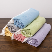 Custom Peshtemals 100% Cotton Turkish Cotton Beach Towel Towels Turkey Hammam Peshtemal Wholesale Pestemal Fouta Sarong