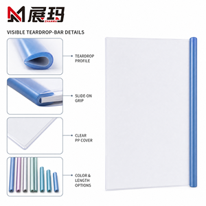 Carpeta Transparente con Diseño de Lágrima de Color, sin Perforaciones, para Tareas Escolares <span class=keywords><strong>y</strong></span> Estudio - Product Image 3