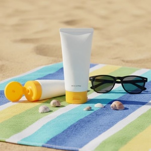 Custom Tube Plastic Empty Squueze Cosmetic PE Soft Tubes 80ml 120ml 150ml for Hand Cream Lotion And <b>Sunscreen</b> Tube Packaging - Product Image 3
