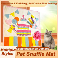 Tapis de stimulation olfactive moderne en feutre, résistant aux morsures, pour l'entraînement anti-étouffement des chats et des chiens, stimulation mentale