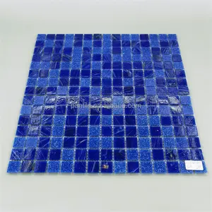 Meistverkauftes Schwimmbad blaue Mosaikfliese Mikroglas winzige blaue Mini-Mosaikfliesen-Schwimmbad