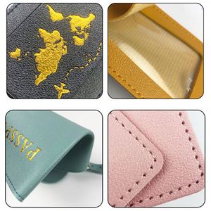 Accesorios de Viaje Personalizados en Blanco para Sublimación, Juego de Funda para Pasaporte y Etiqueta para Equipaje de Cuero PU con Impresión de Logotipo Personalizado - Product Image 6