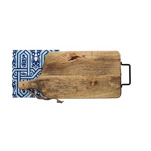 Tabla de Cortar de Madera Sostenible con Asa, Rectangular, para Cocina, Tabla de Carnicero, 1.5 cm de Grosor, Apta para Lavavajillas - Product Image 3