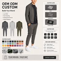 Conjunto de Chaqueta y Pantalón Deportivo Informal para Hombre, Primavera-Otoño 2026, Poliéster Ligero de 240 g/m², Resistente al Viento y Transpirable, Venta al Por Mayor de Fábrica