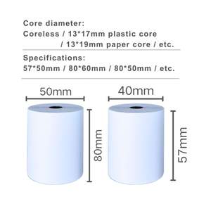 Rollo de Papel Térmico Directo para POS de 80x80mm, Rollo de Papel Térmico de 80*80 para Impresora Térmica, Rollo de Papel Térmico Rígido de 58mm para Sistemas POS - Product Image 6