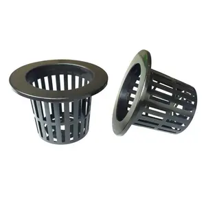 3 "Plastic Net Cup Runde Pflanzen behälter Hydro ponics Basket Pot Net