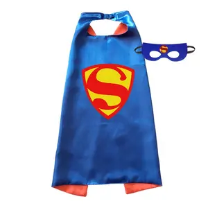 En gros Personnalisé NOUVEAU Enfant Préféré Super-Héros Cosplay Enfants Héros Cape Cape Ensemble Costume Pour La Fête D'anniversaire