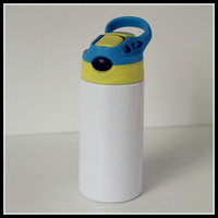 Vaso Térmico Infantil Sublimable, Portátil, con Tubo de Succión, Diseño Atractivo, Cuerpo Recto de PE, para Deportes