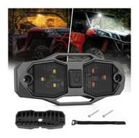 Lampe dôme UTV à montage par faisceau rouge blanc de 4 pouces Système de course sur le toit pour UTV ATV RZR Polaris