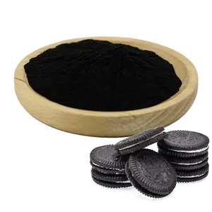 Precio al por mayor de carbón vegetal negro en polvo pigmento negro carbón de bambú comestible