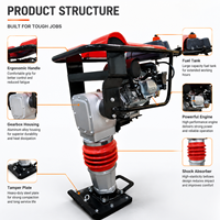 Vibrateur à béton à moteur thermique, compresseur efficace avec composant moteur central, catégorie de produit : Compacteurs