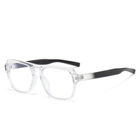 Lunettes anti-lumière bleue classiques à monture carrée pleine, tendance mode, nouveau modèle à prix réduit, style minimaliste et élégant