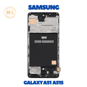 Écran tactile LCD TFT noir avec châssis pour Samsung Galaxy A51 A515 – Remplacement d'écran de téléphone portable - Product Image 1