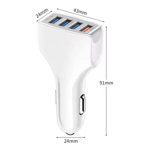 3.0 4พอร์ต USB 30W ตัวชาร์จโทรศัพท์มือถือในรถยนต์แบบ QC3.0สำหรับ celulares chargeur de telefono oraimo ที่ชาร์จโทรศัพท์มือถือในรถยนต์แบบเร็ว - Product Image 5