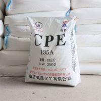 Résine CPE 135A polyéthylène chloré modificateur d'impact plastique additifs PVC matières premières en caoutchouc